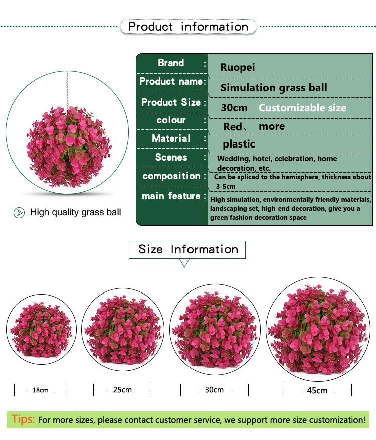 artificial flower ball wedding arrangement flower decoration 