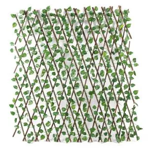 Mākslīgās efejas garlandu augi biroju iekštelpu dekorēšanai